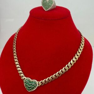 Gargantilla Monaco Romani 14k 8mm 18in