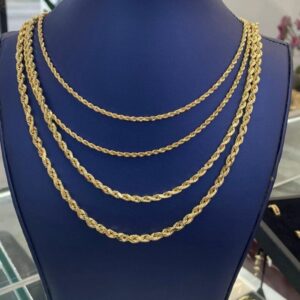 Cadena Torzal Soga 10k 4mm 22in