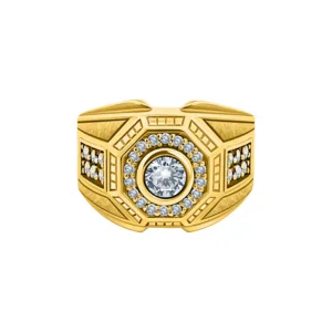 Yellow Gold Heptagon Ring