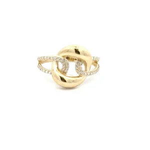 Las Villas Jewelry Online Womens Ring Elegant Gold and Diamond Ring 10k #10